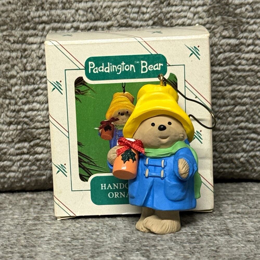 Hallmark Keepsake Paddington Bear Hanging Ornament Multicolor 1986 QX435-6
